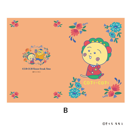 Coji-Coji Flower Break Time A5 Clear File B — import anime figures wholesale from Japan