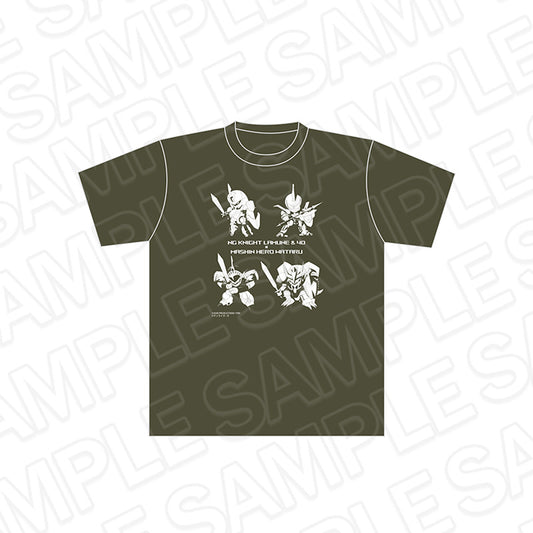 Mashin Hero Wataru x NG Knight Lamune & 40 T-shirt Army Green (L Size) - Kotobukiya figures wholesale