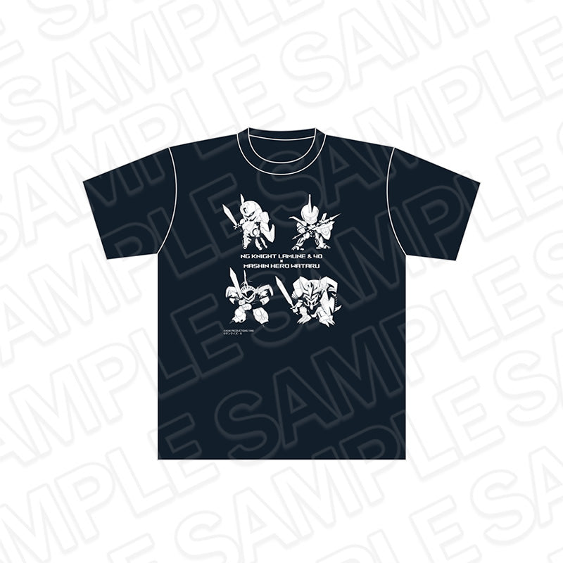 Mashin Hero Wataru x NG Knight Lamune & 40 T-shirt Navy (L Size) - anime merch supplier USA