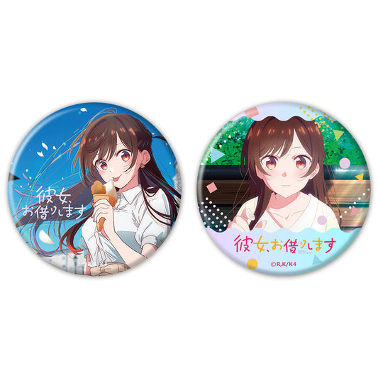 Rent-A-Girlfriend Season 4 Aurora Can Badge 2 Set Mizuhara Chizuru - where to buy anime figures wholesale USA