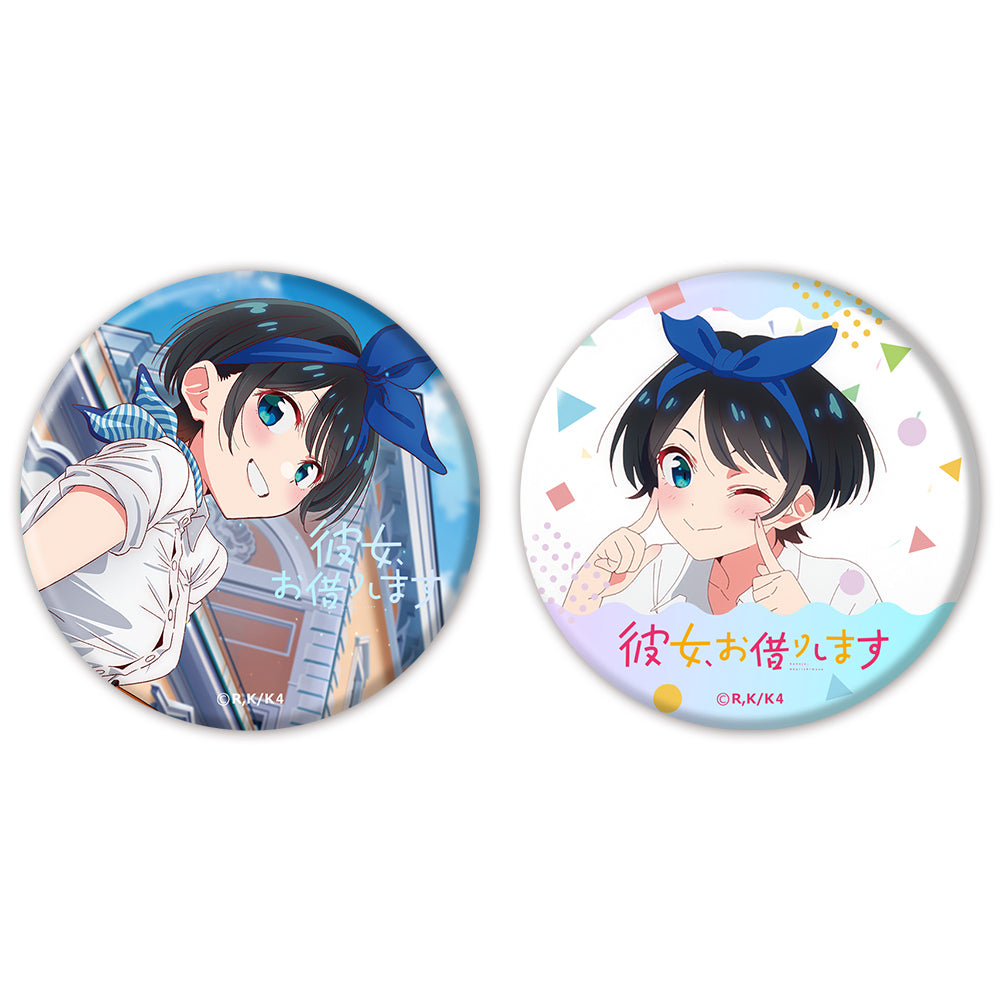 Rent-A-Girlfriend Season 4 Aurora Can Badge 2 Set Sarashina Ruka - anime model kits wholesale