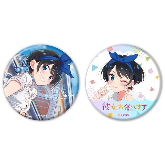 Rent-A-Girlfriend Season 4 Aurora Can Badge 2 Set Sarashina Ruka - anime model kits wholesale