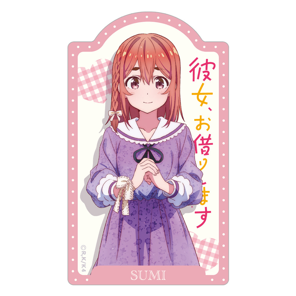 Rent-A-Girlfriend Season 4 Die-cut Sicker Sakurasawa Sumi - best anime merchandise wholesaler USA