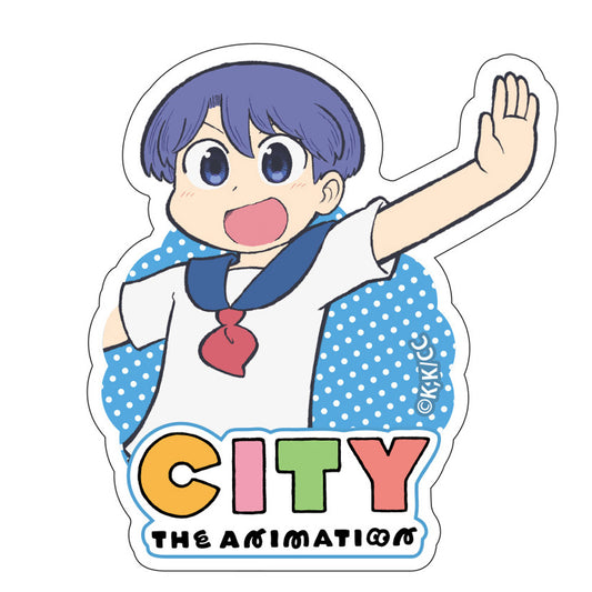 CITY THE ANIMATION Die-cut Sicker Amakazari Eri - anime figure distributor USA