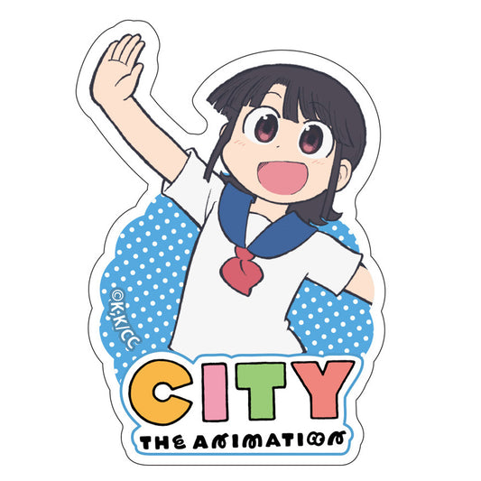 CITY THE ANIMATION Die-cut Sicker Makabe Matsuri - anime statue wholesale