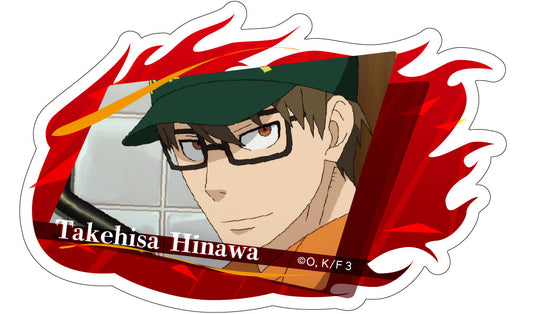 Fire Force Season 3 Die-cut Sticker Takehisa Hinawa - wholesale anime merchandise