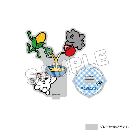 Nmeneko Original Illustration Acrylic Stand Corn Potage Rice - anime acrylic stand wholesale