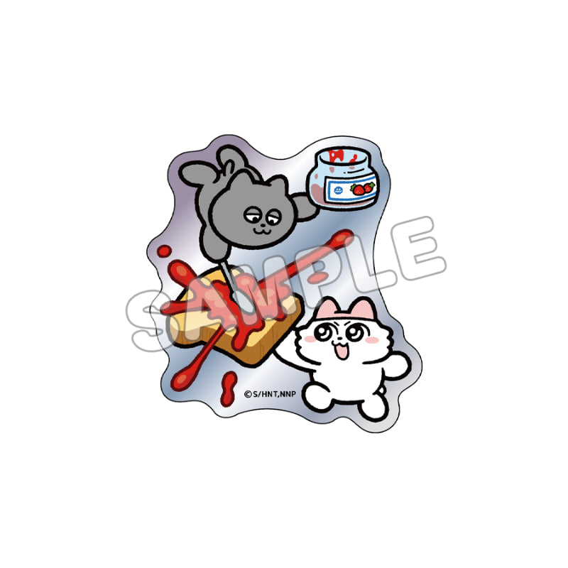 Nmeneko Hologram Die-cut Sticker Strawberry Jam Toast - anime display figures wholesale