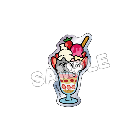 Nmeneko Hologram Die-cut Sticker Nmenme Parfait - anime merch supplier USA