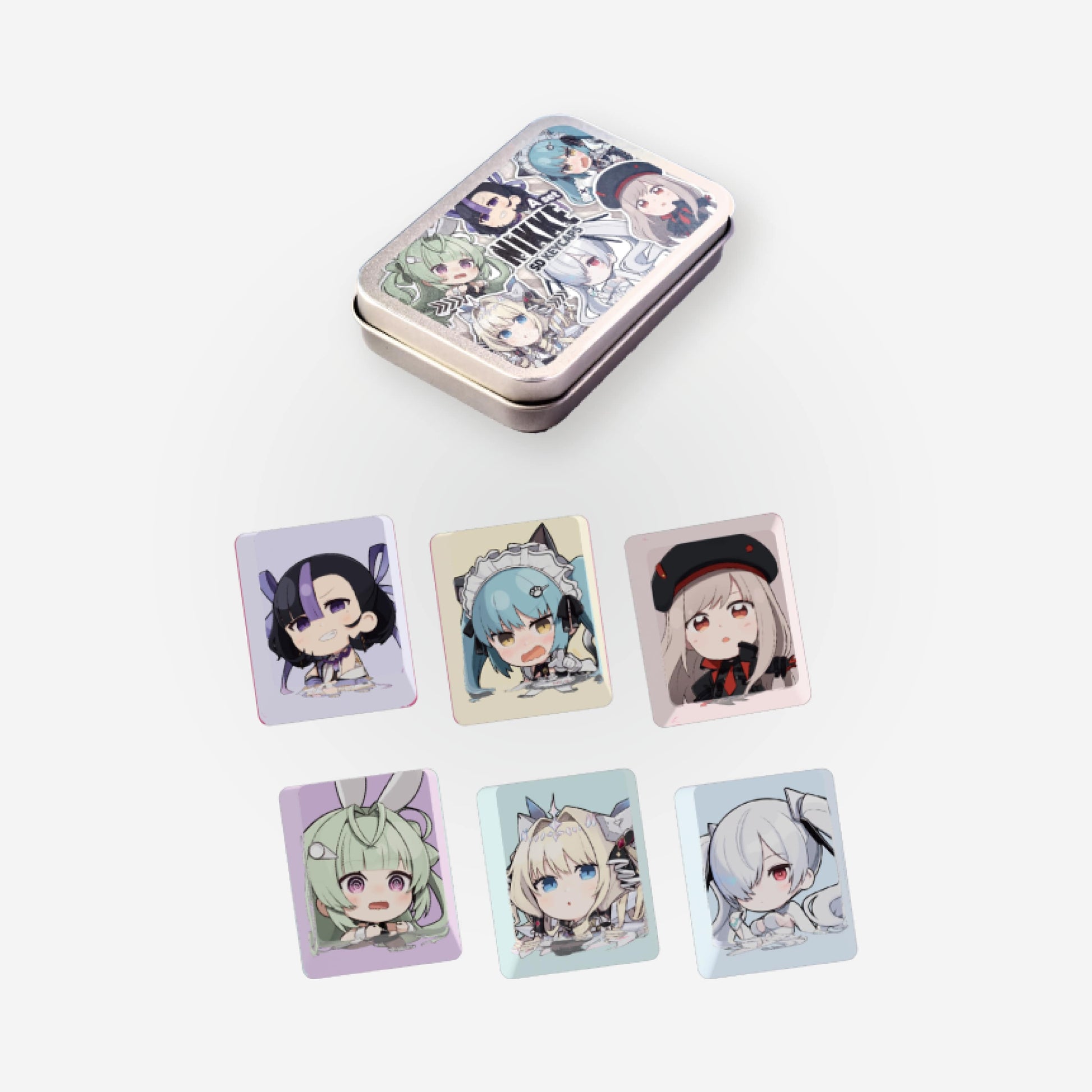 Goddess of Victory: Nikke SD Key Cap & Key Chain Set A — anime keychains wholesale