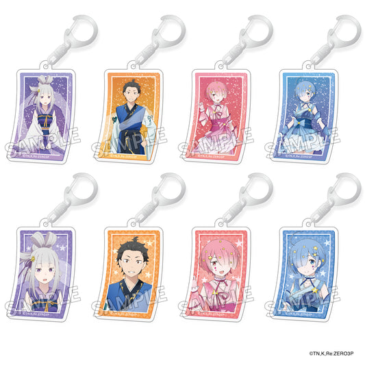 Re:Zero kara Hajimeru Isekai Seikatsu Trading Acrylic Key Chain Tanabata Ver. - anime acrylic stand wholesale