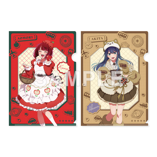 Oshi no Ko 47 Todofuken no Ko Clear File Set Arima Kana (Aomori) & Kurokawa Akane (Akita) - anime merch supplier USA