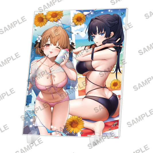 If I Help Sisters Who Hates Boys Without Telling My Name, What Will Happen Next? Acrylic Panel Aina & Arisa - scale anime figures wholesale