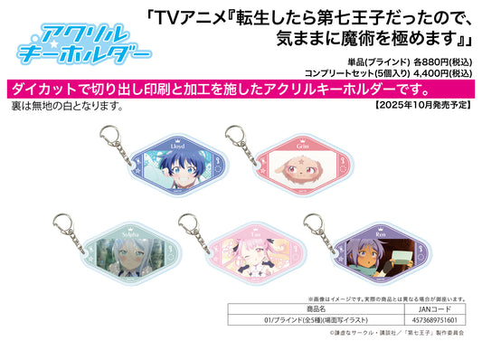 Acrylic Key Chain I Was Reincarnated as the 7th Prince so I Can Take My Time Perfecting My Magical Ability 01 Scenes Illustration — anime keychains wholesale