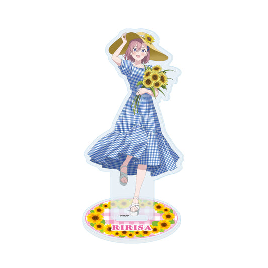 Acrylic Stand 2.5 Dimensional Seduction 09 Amano Ririsa Sunflower Ver. (Original Illustration) — anime acrylic stand wholesale
