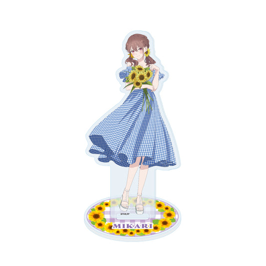 Acrylic Stand 2.5 Dimensional Seduction 10 Tachibana Mikari Sunflower Ver. (Original Illustration) — anime acrylic stand wholesale