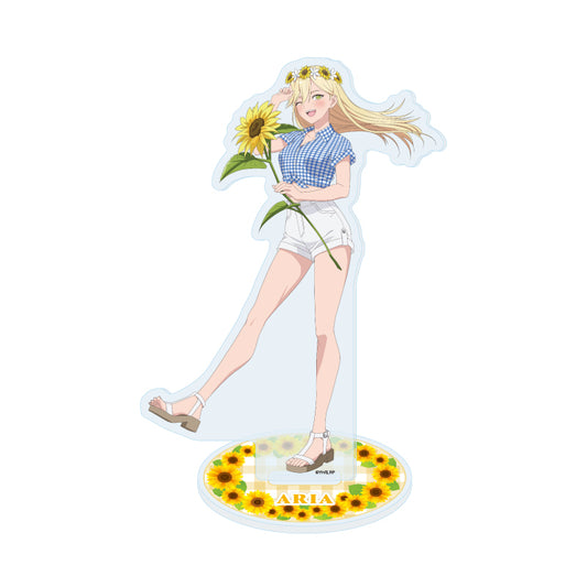 Acrylic Stand 2.5 Dimensional Seduction 12 Kisaki Aria Sunflower Ver. (Original Illustration) — anime acrylic stand wholesale