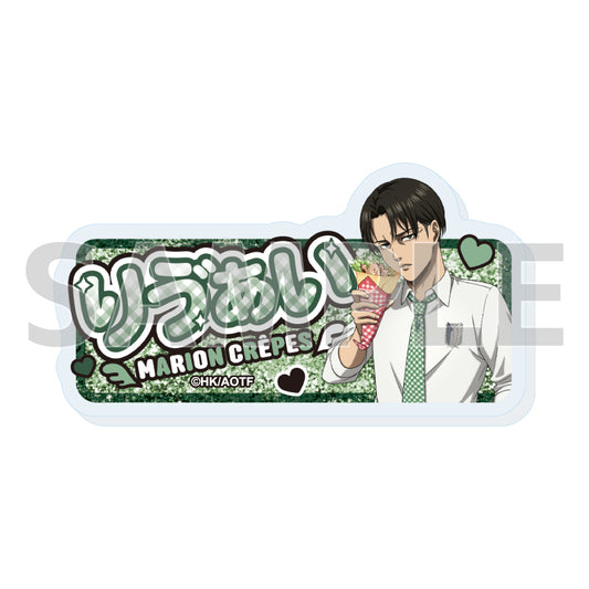 Name Acrylic Plate Badge Attack on Titan The Final Season 03 Levi Ackerman (Original Illustration) — anime figure dropshipping supplier