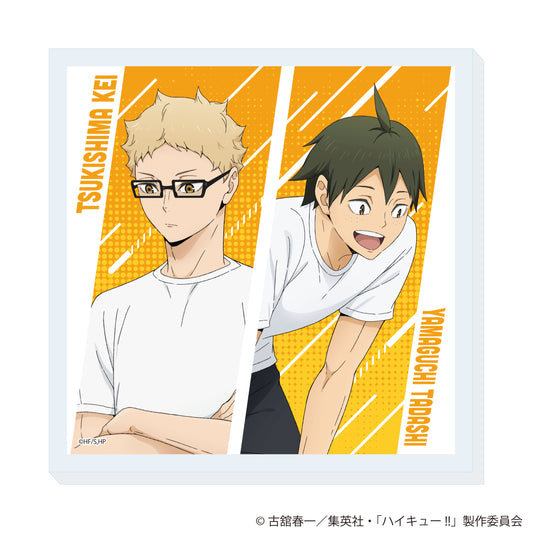 Haikyu!! Original Illustratin Acrylic Coaster Reflection Time Ver. Tsukishima Kei & Yamaguchi Tadashi - anime figures wholesale near me