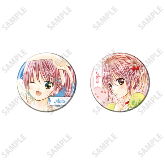 Can Badge 2 Set Shugo Chara! 23 Hinamori Amu (Official Illustration) - collectible anime toys wholesale