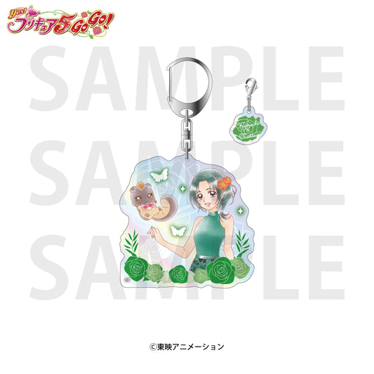 Yes! PreCure 5 GoGo! Aurora Acrylic Key Chain Akimoto Komachi & Natts — anime keychains wholesale
