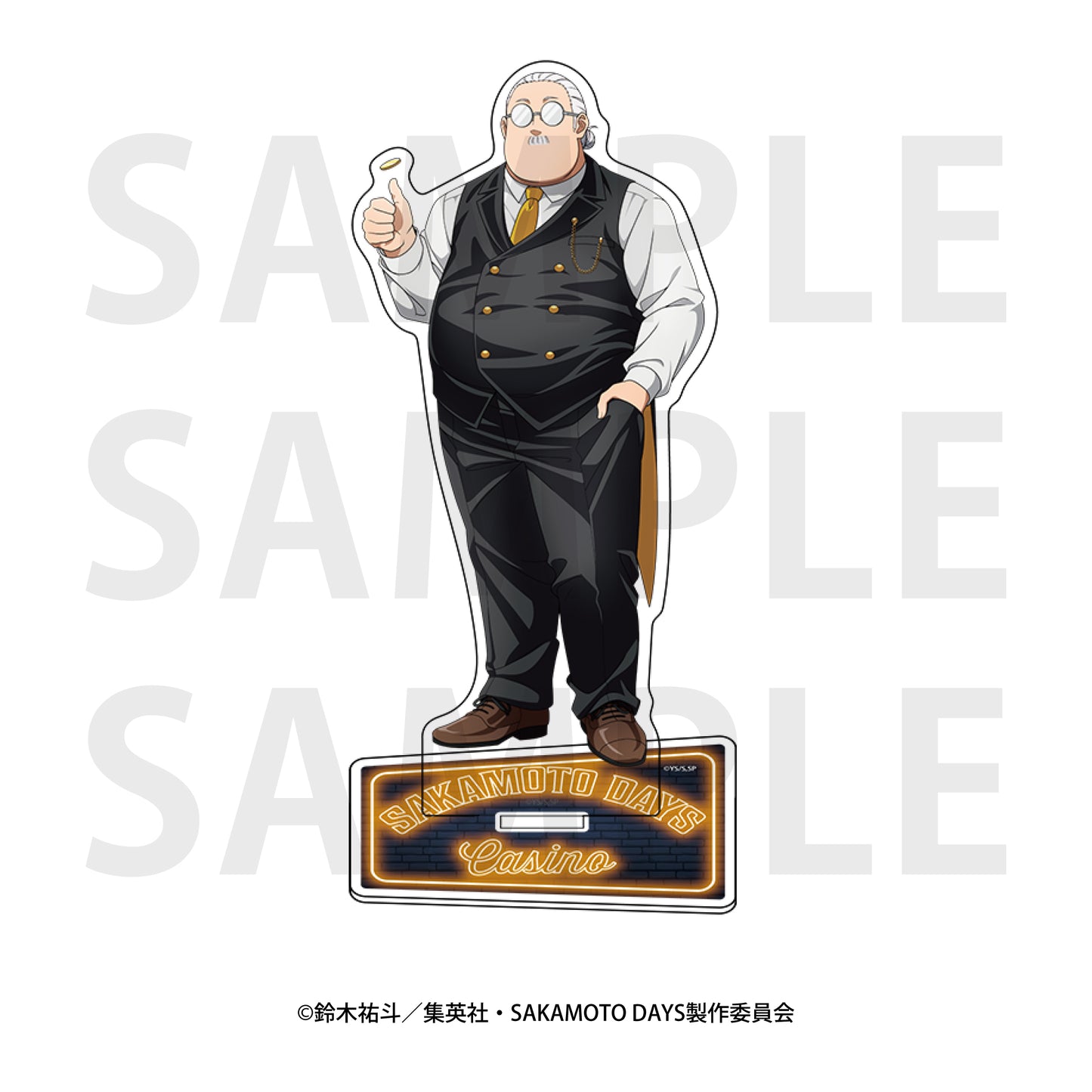 Sakamoto Days Acrylic Stand Original Illustration Life-size Casino Dealer Sakamoto Taro A — anime acrylic stand wholesale