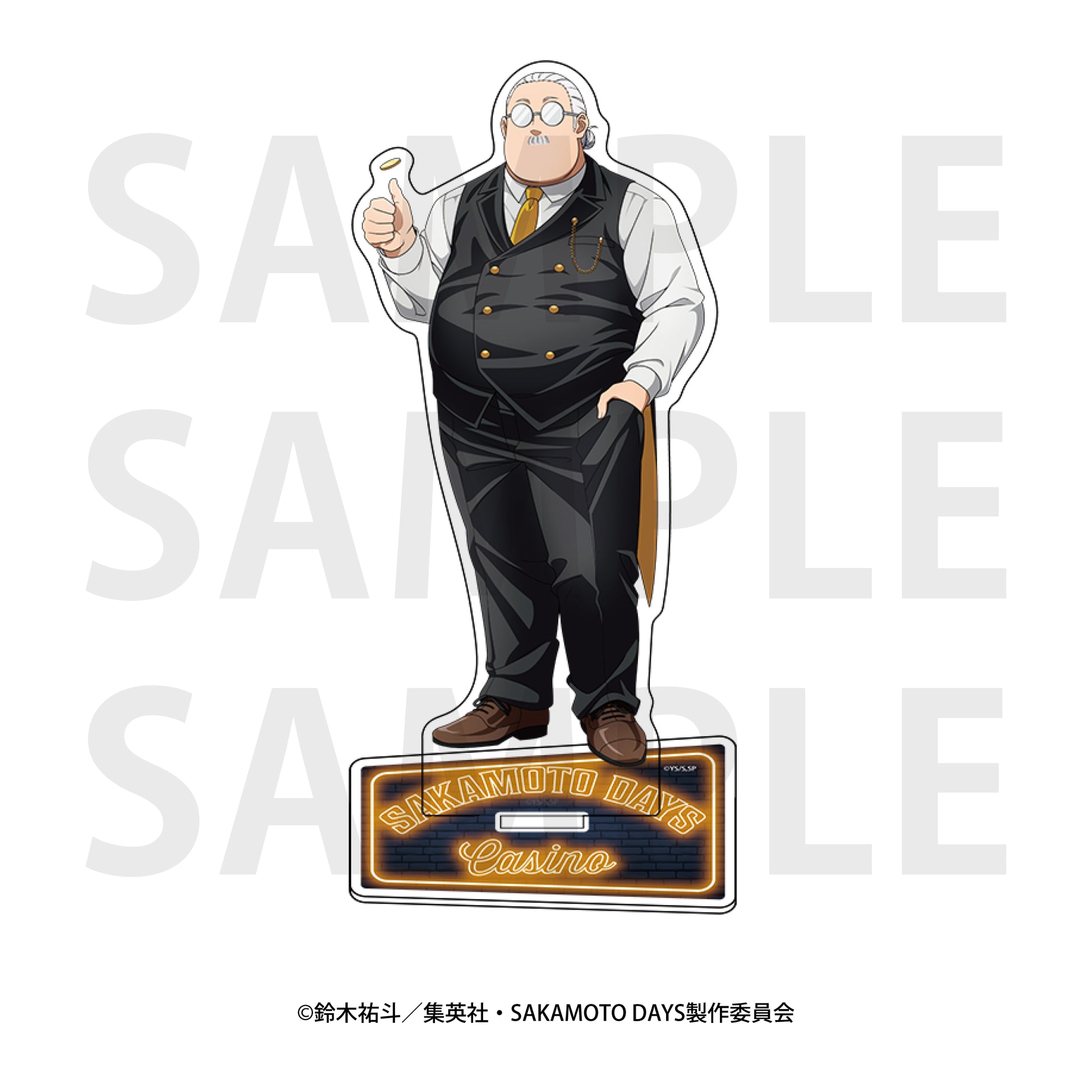 Sakamoto Days Acrylic Stand Original Illustration Life-size Casino Dealer Sakamoto Taro A — anime acrylic stand wholesale