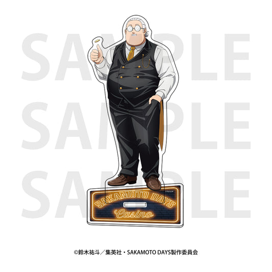 Sakamoto Days Acrylic Stand Original Illustration Life-size Casino Dealer Sakamoto Taro A — anime acrylic stand wholesale