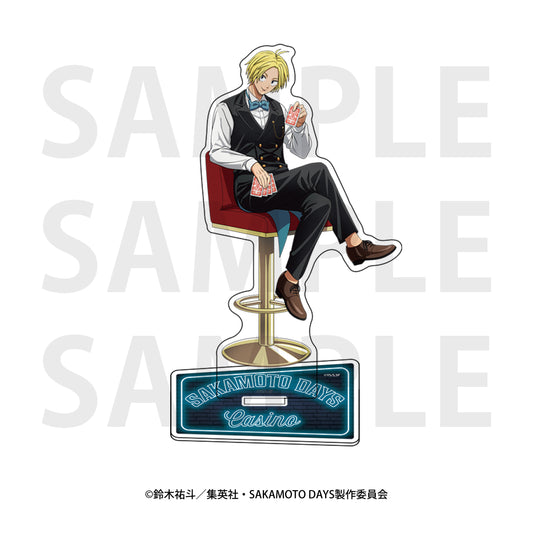 Sakamoto Days Acrylic Stand Original Illustration Life-size Casino Dealer Asakura Shin — anime acrylic stand wholesale