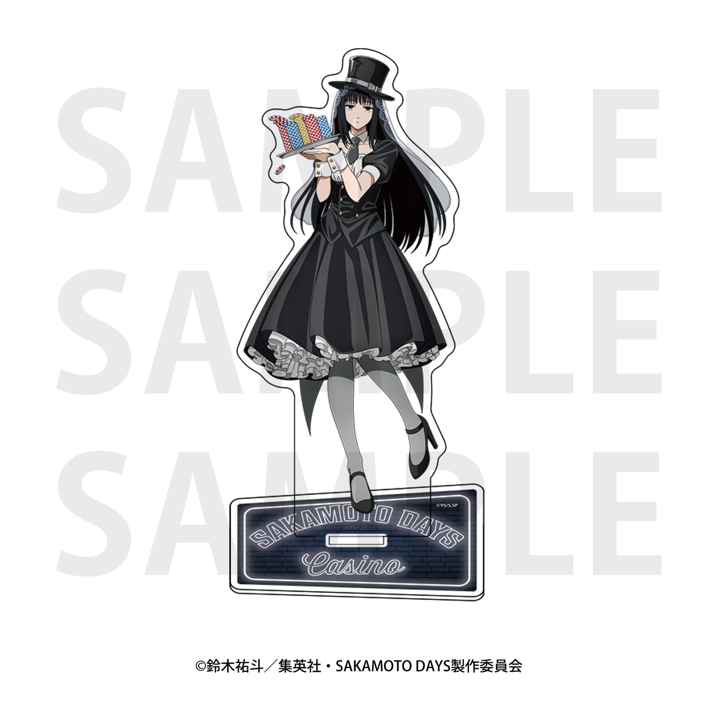 Sakamoto Days Acrylic Stand Original Illustration Life-size Casino Dealer Osaragi — anime acrylic stand wholesale