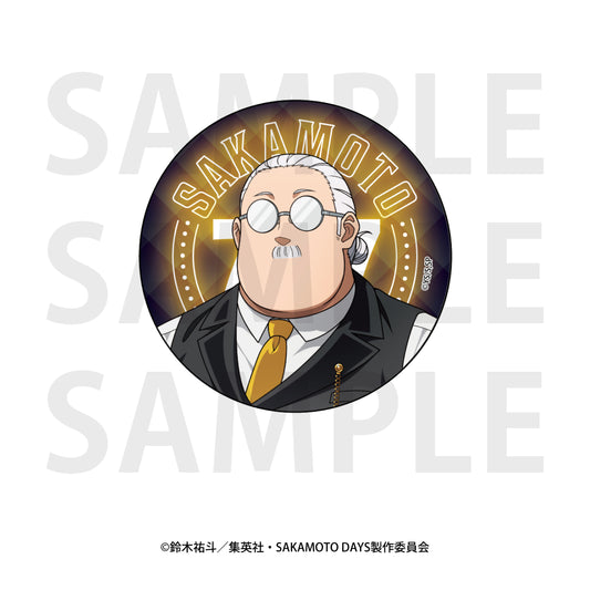 Sakamoto Days Metallic Can Badge Original Illustration Life-size Casino Dealer Sakamoto Taro A — anime figure wholesale price list