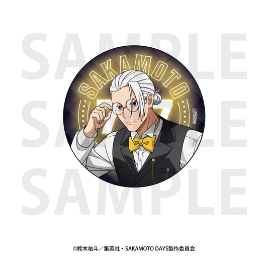 Sakamoto Days Metallic Can Badge Original Illustration Life-size Casino Dealer Sakamoto Taro B — Japanese anime figures bulk supplier USA