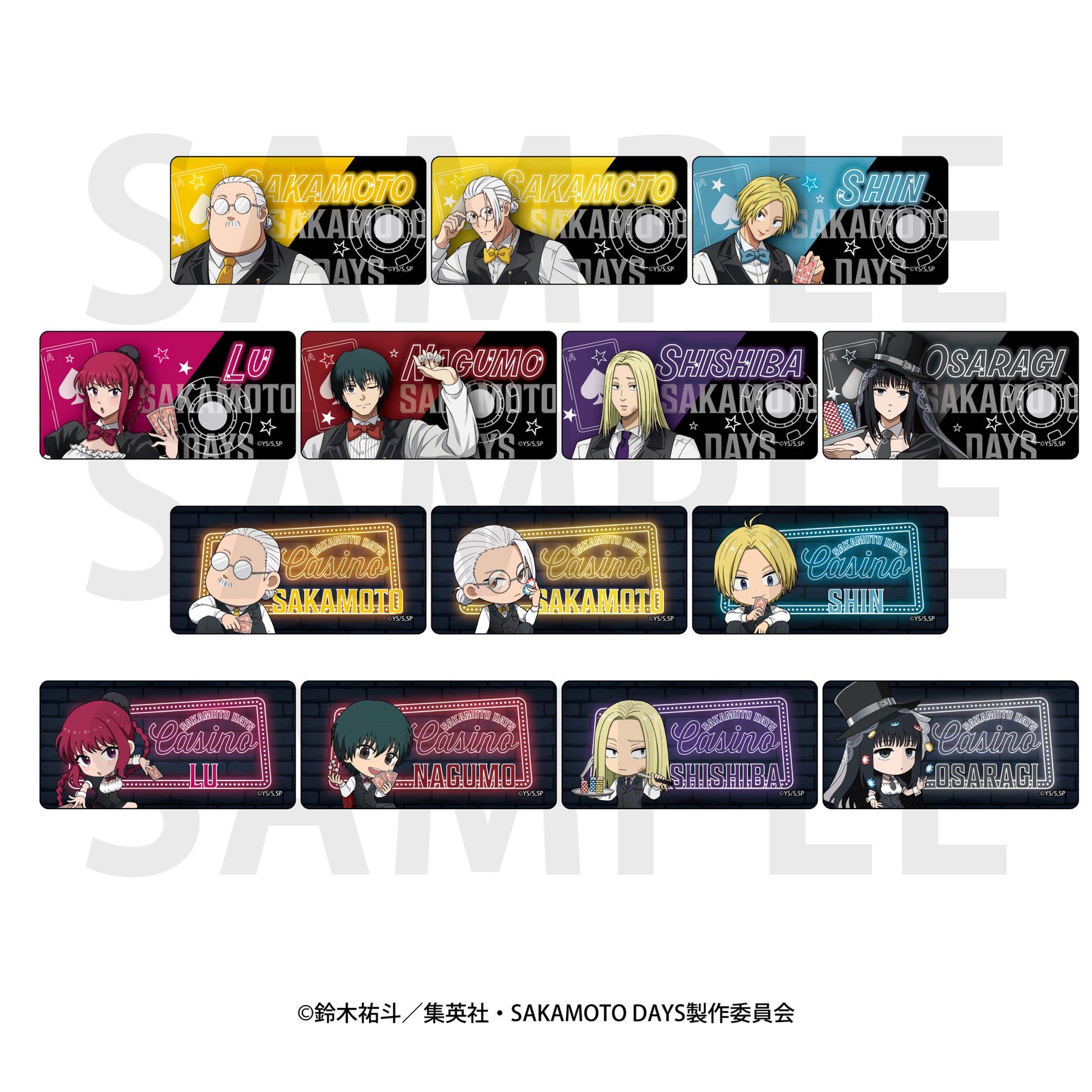 Sakamoto Days Trading Acrylic Name Plate Original Illustration Life-size & Original Deformed — collectible anime toys wholesale