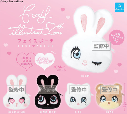 foxy illustrations Face Pouch — gachapon wholesale supplier