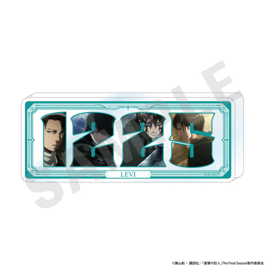 Attack on Titan Number Acrylic Plate Levi — anime figure dropshipping supplier