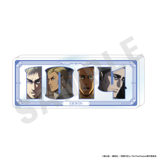 Attack on Titan Number Acrylic Plate Erwin — anime figures wholesale near me