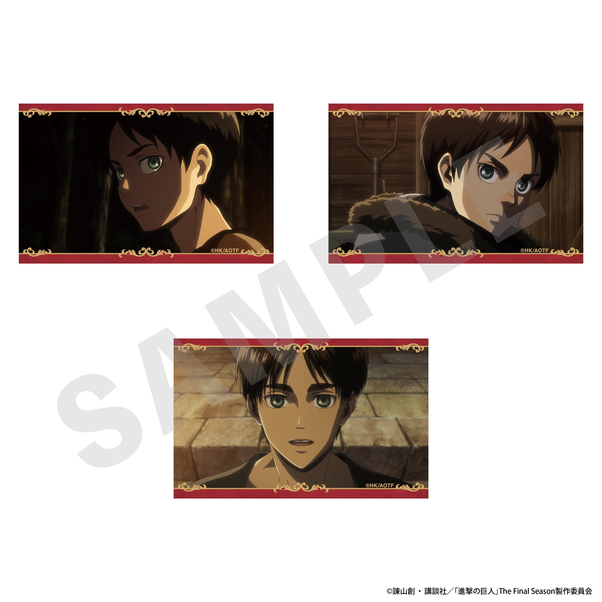 Attack on Titan Visual Card 3 Set A Eren — anime figure wholesale price list