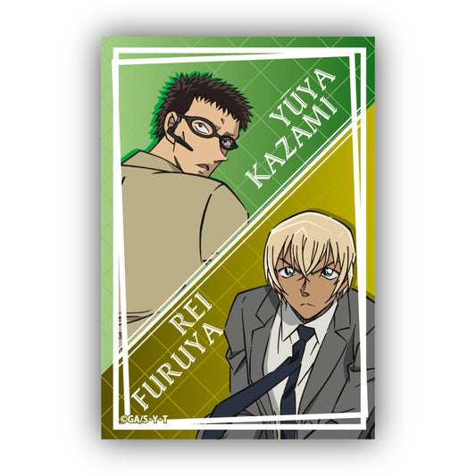 Detective Conan Square Can Badge Vol. 3 Furuya Rei & Kazami Yuya — anime store wholesale supplier
