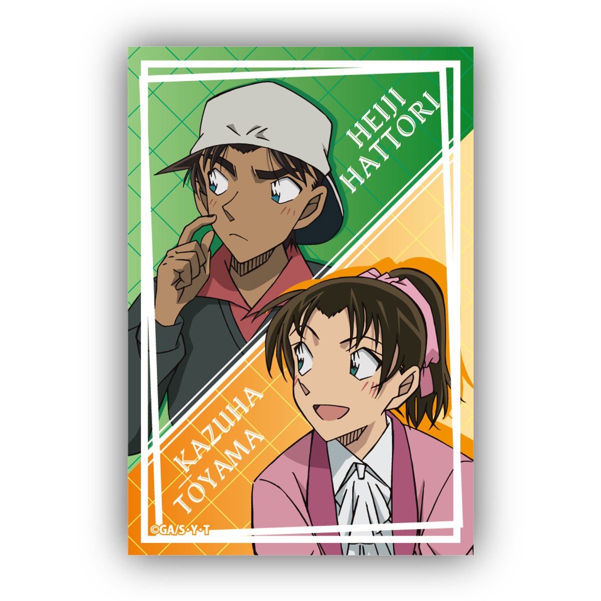 Detective Conan Square Can Badge Vol. 4 Hattori Heiji & Toyama Kazuha — anime figure wholesale price list