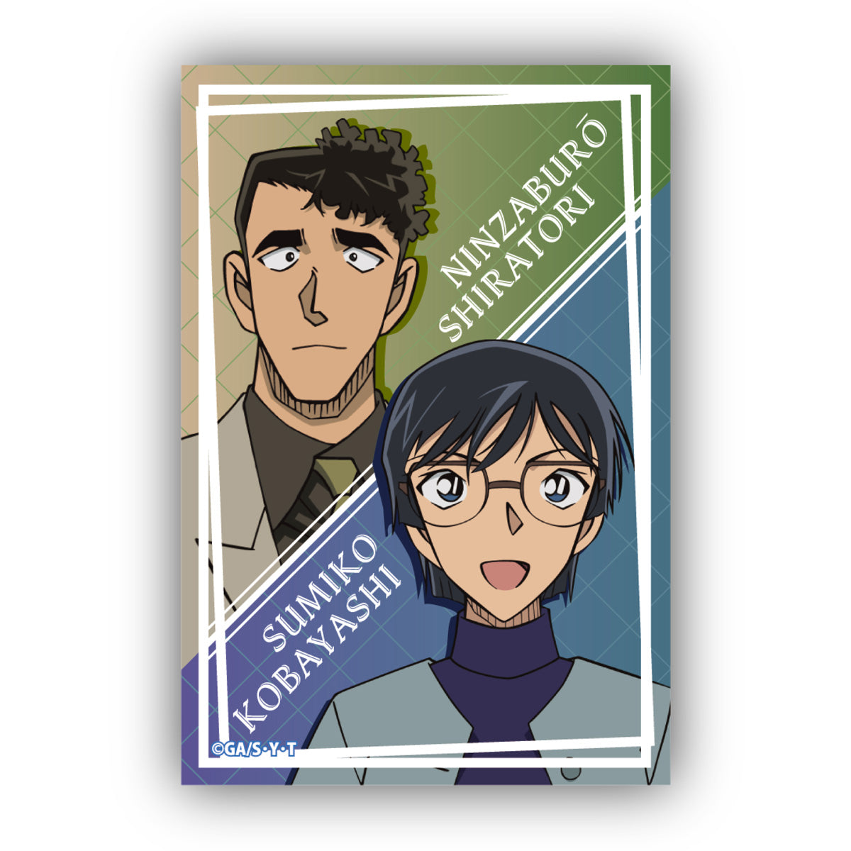 Detective Conan Square Can Badge Vol. 4 Shiratori Ninzaburo & Kobayashi Sumiko — where to buy anime figures wholesale USA
