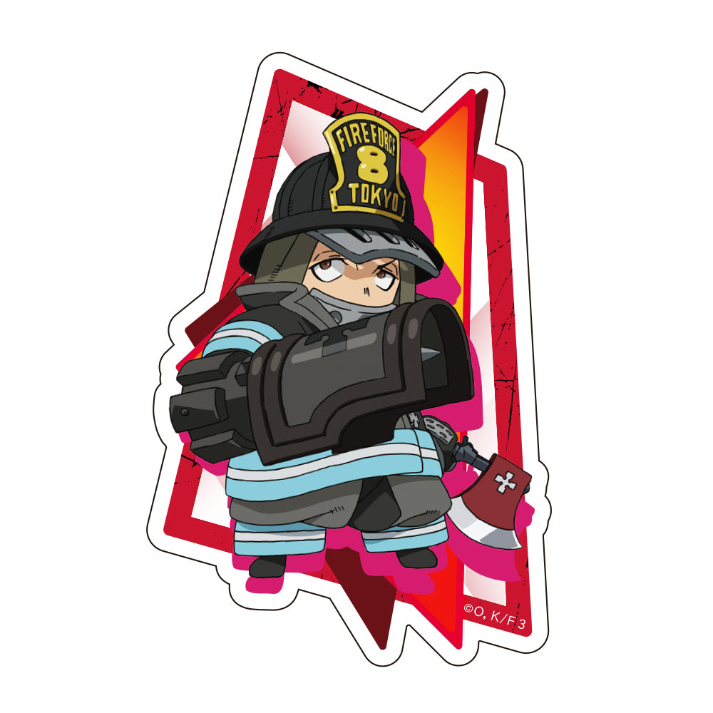 Fire Force Season 3 Die-cut Sticker Akitaru Obi Mini Character - import anime figures wholesale from Japan