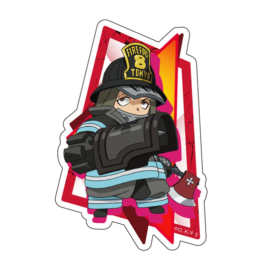 Fire Force Season 3 Die-cut Sticker Akitaru Obi Mini Character - import anime figures wholesale from Japan