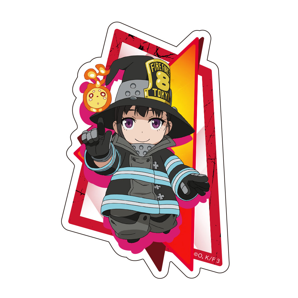 Fire Force Season 3 Die-cut Sticker Maki Oze Mini Character - Bandai anime figures wholesale