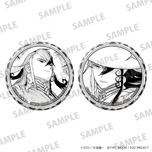 Fate/Grand Order: Curious Tales of Heroic Spirits - Ashiya Douman Comic Design Can Badge Set 2 - gachapon wholesale supplier