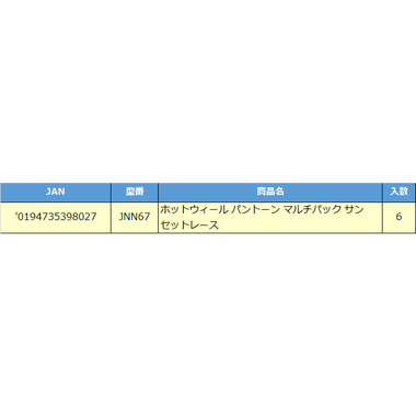 JNK94 HW パントーン マルチパック アソート