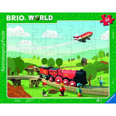 【メーカー取寄】05616 3 BRIOパズル カントリーサイドの旅 40ピース