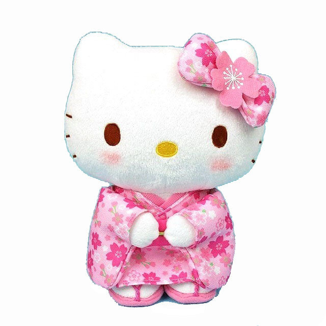サンリオキャラクターズ ハローキティ　桜着物　ヌイグルミ　Ｓ