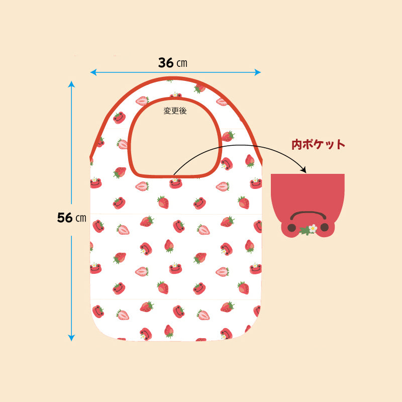 ピクルス いちご フェイスエコバッグ