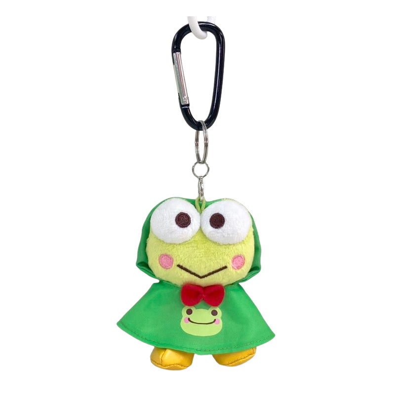 けろけろけろっぴ×ピクルス レインポンチョ けろけろけろっぴ カラビナマスコット