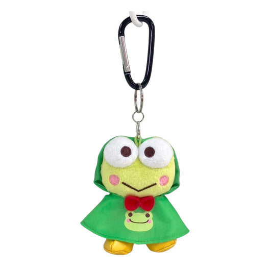 けろけろけろっぴ×ピクルス レインポンチョ けろけろけろっぴ カラビナマスコット